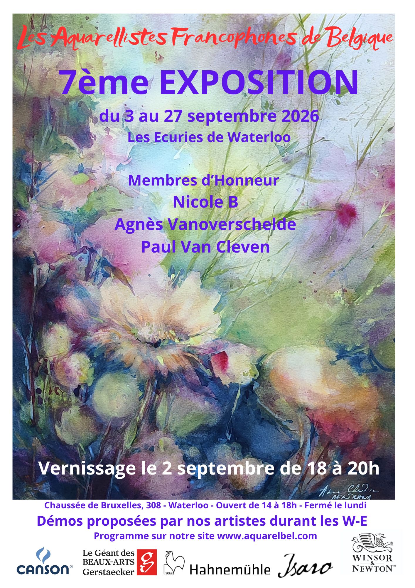 Les Aquarellistes Francophones de Belgique - 7ème exposition