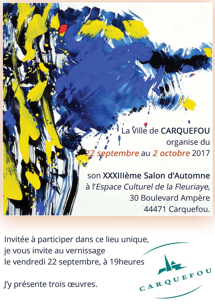 Affiche Salon d’automne 2017 Carquefou